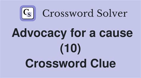 champion as a cause crossword clue|leading through speech examples.